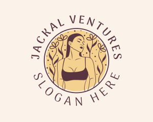 Flower Woman Lingerie logo design