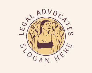 Flower Woman Lingerie logo design