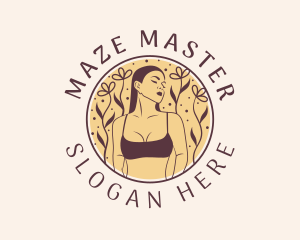 Flower Woman Lingerie logo design