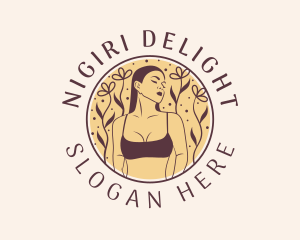 Flower Woman Lingerie logo design