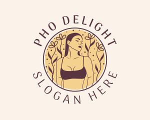 Flower Woman Lingerie logo design