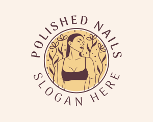 Flower Woman Lingerie logo design