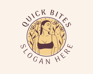 Flower Woman Lingerie logo design