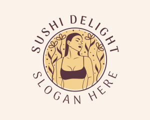 Flower Woman Lingerie logo design