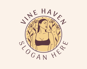 Flower Woman Lingerie logo design