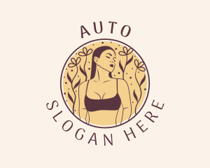 Swimwear - Flower Woman Lingerie logo design