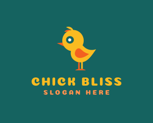 Chick - Cute Baby Chick logo design