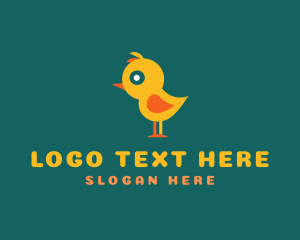 Baby - Cute Baby Chick logo design