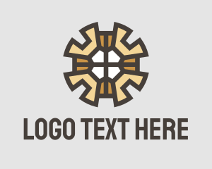 Handyman - Gear Wrench Pattern logo design