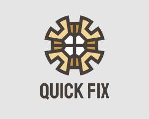 Gear Wrench Pattern logo design