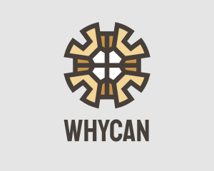 Technician - Gear Wrench Pattern logo design