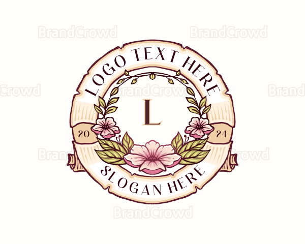 Elegant Floral Boutique Logo