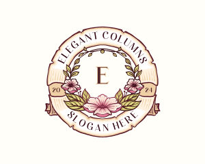 Elegant Floral Boutique logo design