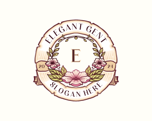 Elegant Floral Boutique logo design