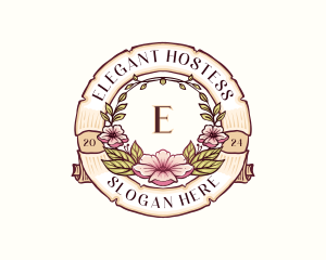 Elegant Floral Boutique logo design