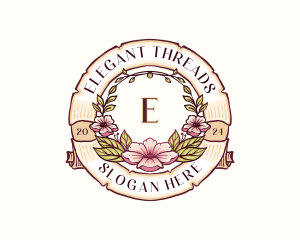 Elegant Floral Boutique logo design