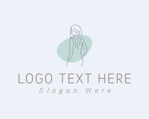Lingerie - Beauty Hair Nude Lady logo design
