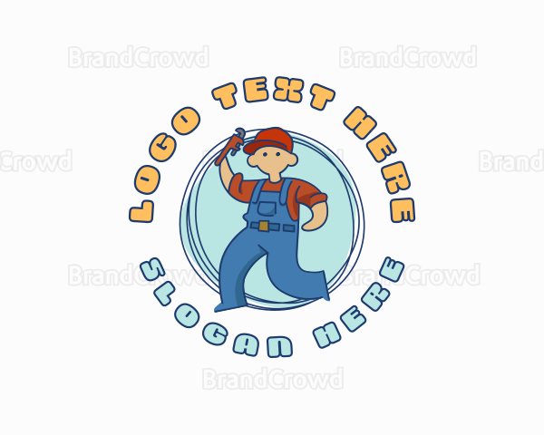 Repair Plumber Mascot Logo