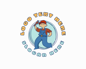 Garage - Repair Plumber Mascot logo design