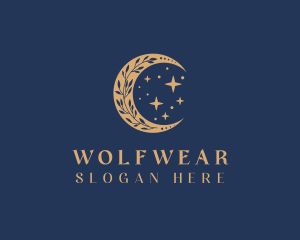 Bohemian - Floral Moon Jewelry logo design