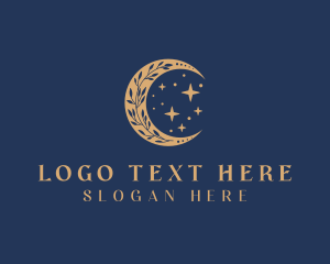 Artisanal - Floral Moon Jewelry logo design