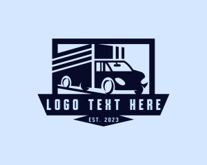 Cement Truck - Cargo Truck Dispatch logo design
