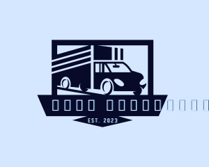 Shipping - Cargo Truck Dispatch logo design