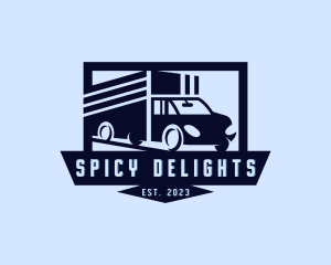 Logistics - Cargo Truck Dispatch logo design