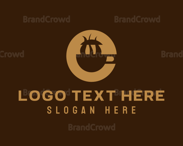 Brown Coffee Mug Logo