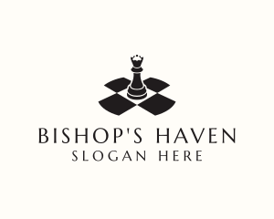 Bishop - Chess Grandmaster League logo design