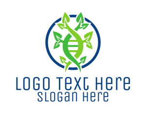 Scientific - Natural DNA String logo design