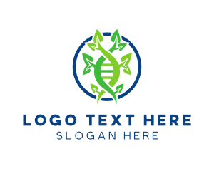 Scientific - Natural DNA String logo design