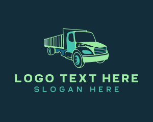 Quarry - Transportation Truck Vehicle logo design