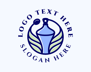 Elegant - Blue Leaf Fragrance logo design