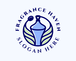 Blue Leaf Fragrance logo design