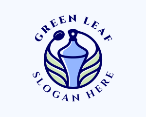 Blue Leaf Fragrance logo design