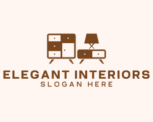 Interior Furnishing Decor logo design