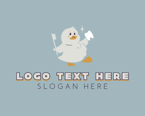 Tooth - Duck Toothbrush Tooth logo design