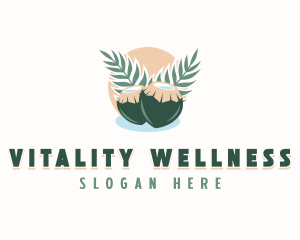 Healthy Organic Coconut  logo design