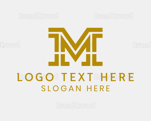 Legal Financial Letter M Logo