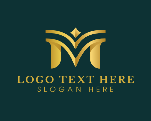 Letter M - Luxury Elegant Stylist logo design