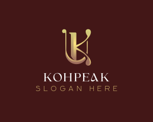 Elegant Luxury Letter K logo design