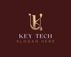 Elegant Luxury Letter K logo design