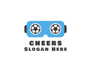 Soccer - Soccer Football Gaming VR Goggles logo design