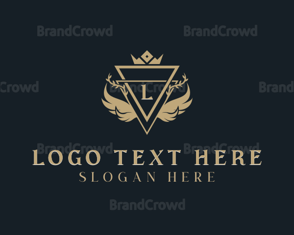 Luxurious Wreath Crown Logo
