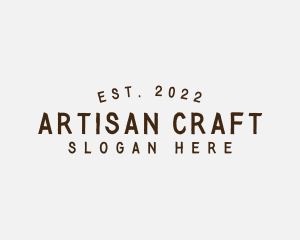 Simple Hipster Craft logo design