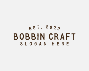 Simple Hipster Craft logo design