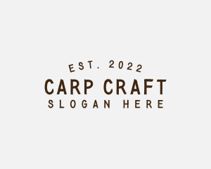 Simple Hipster Craft logo design