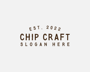 Simple Hipster Craft logo design