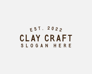 Simple Hipster Craft logo design